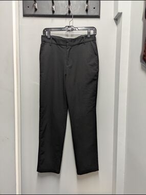 Van Heusen Boy's Black Dress Pants - Tailored Straight Leg